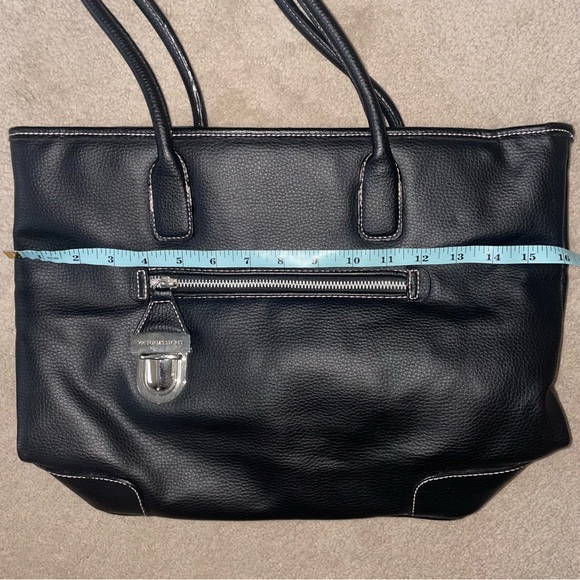 Victoria's Secret‎ Black Faux Leather Handbag Shoulder Bag - Picture 8 of 8